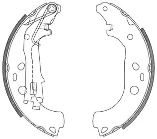 Комлект тормозных накладок (OPEN PARTS: BSA2115.00)