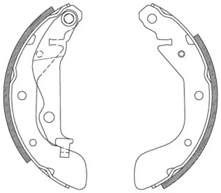 Комлект тормозных накладок (OPEN PARTS: BSA2117.00)