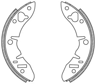 Комлект тормозных накладок (OPEN PARTS: BSA2123.00)