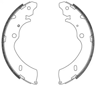 Комлект тормозных накладок (OPEN PARTS: BSA2124.00)