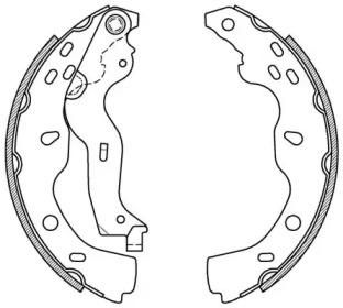 Комлект тормозных накладок (OPEN PARTS: BSA2126.00)