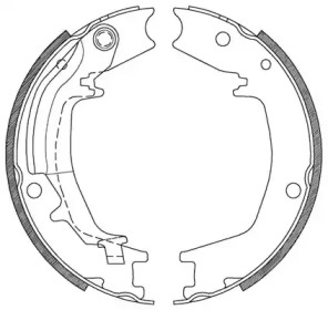 Комлект тормозных накладок (OPEN PARTS: BSA2128.00)