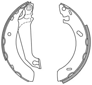 Комлект тормозных накладок (OPEN PARTS: BSA2133.00)