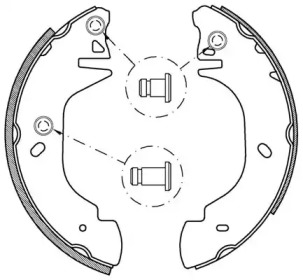 Комлект тормозных накладок (OPEN PARTS: BSA2134.00)