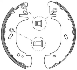 Комлект тормозных накладок (OPEN PARTS: BSA2135.00)