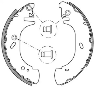 Комлект тормозных накладок (OPEN PARTS: BSA2136.00)