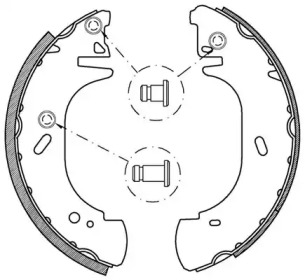 Комлект тормозных накладок (OPEN PARTS: BSA2137.00)