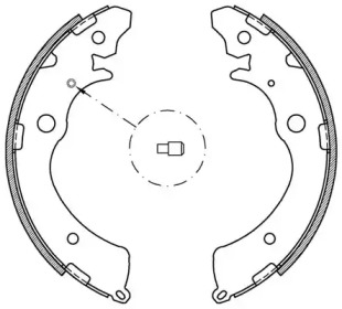 Комлект тормозных накладок (OPEN PARTS: BSA2143.00)