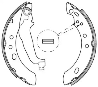 Комлект тормозных накладок (OPEN PARTS: BSA2146.00)