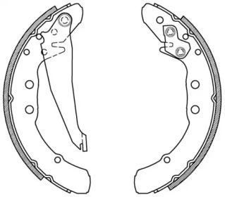 Комлект тормозных накладок (OPEN PARTS: BSA2150.00)