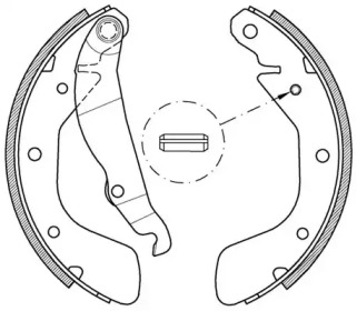 Комлект тормозных накладок (OPEN PARTS: BSA2151.00)