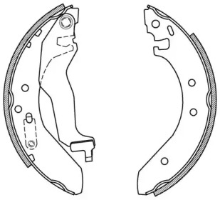 Комлект тормозных накладок (OPEN PARTS: BSA2152.00)