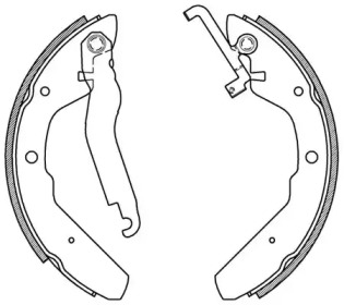 Комлект тормозных накладок (OPEN PARTS: BSA2154.00)