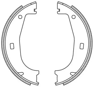 Комлект тормозных накладок (OPEN PARTS: BSA2155.00)