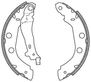 Комлект тормозных накладок (OPEN PARTS: BSA2156.00)