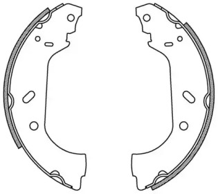 Комлект тормозных накладок (OPEN PARTS: BSA2158.00)