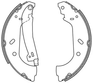 Комлект тормозных накладок (OPEN PARTS: BSA2159.00)