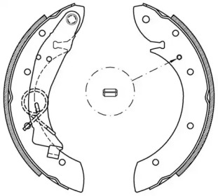 Комлект тормозных накладок (OPEN PARTS: BSA2160.00)