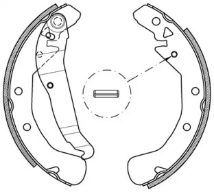 Комлект тормозных накладок (OPEN PARTS: BSA2162.00)