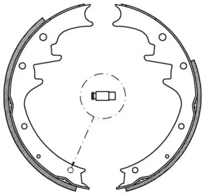 Комлект тормозных накладок (OPEN PARTS: BSA2163.00)