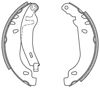 Комлект тормозных накладок (OPEN PARTS: BSA2165.00)