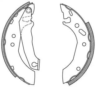 Комлект тормозных накладок (OPEN PARTS: BSA2166.00)