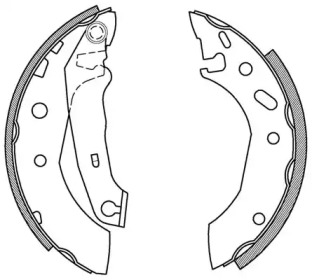 Комлект тормозных накладок (OPEN PARTS: BSA2167.00)