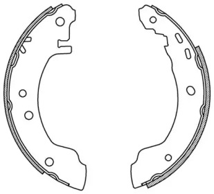 Комлект тормозных накладок (OPEN PARTS: BSA2168.00)