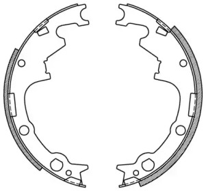 Комлект тормозных накладок (OPEN PARTS: BSA2169.00)