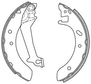 Комлект тормозных накладок (OPEN PARTS: BSA2170.00)