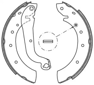 Комлект тормозных накладок (OPEN PARTS: BSA2172.00)