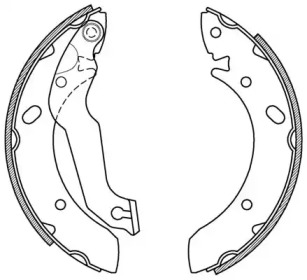 Комлект тормозных накладок (OPEN PARTS: BSA2174.00)