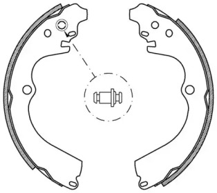 Комлект тормозных накладок (OPEN PARTS: BSA2177.00)