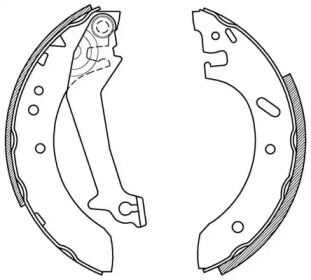 Комлект тормозных накладок (OPEN PARTS: BSA2179.00)