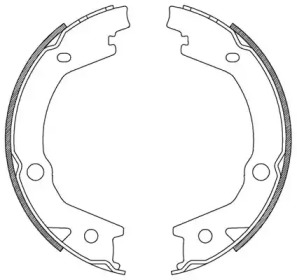 Комлект тормозных накладок (OPEN PARTS: BSA2182.00)