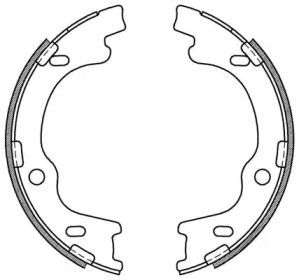 Комлект тормозных накладок (OPEN PARTS: BSA2184.00)