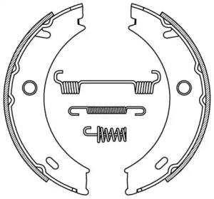 Комлект тормозных накладок (OPEN PARTS: BSA2196.00)