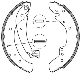 Комлект тормозных накладок (OPEN PARTS: BSA2200.00)