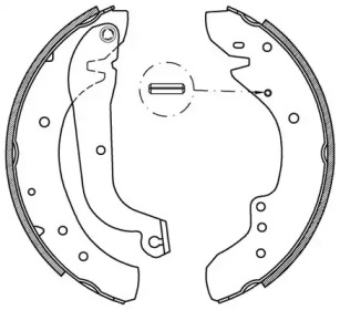 Комлект тормозных накладок (OPEN PARTS: BSA2201.00)