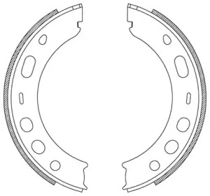 Комлект тормозных накладок (OPEN PARTS: BSA2204.00)