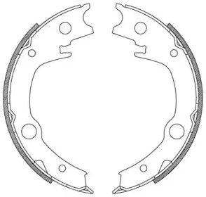 Комлект тормозных накладок (OPEN PARTS: BSA2207.00)