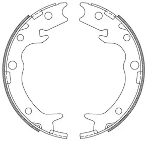 Комлект тормозных накладок (OPEN PARTS: BSA2212.00)