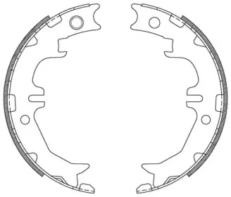 Комлект тормозных накладок (OPEN PARTS: BSA2214.00)