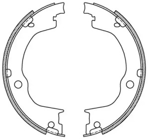 Комлект тормозных накладок (OPEN PARTS: BSA2220.00)