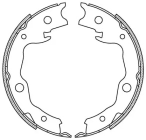 Комлект тормозных накладок (OPEN PARTS: BSA2223.00)