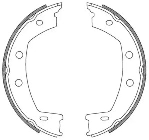 Комлект тормозных накладок (OPEN PARTS: BSA2226.00)