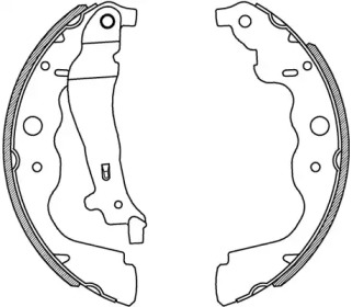 Комлект тормозных накладок (OPEN PARTS: BSA2229.00)