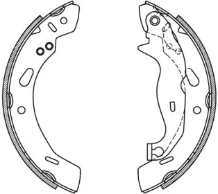 Комлект тормозных накладок (OPEN PARTS: BSA2231.00)