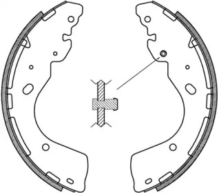 Комлект тормозных накладок (OPEN PARTS: BSA2233.00)