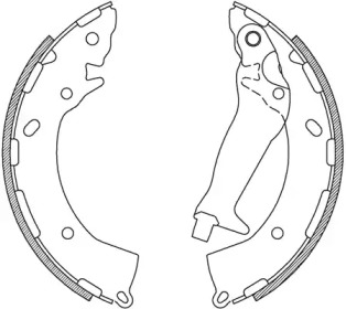 Комлект тормозных накладок (OPEN PARTS: BSA2234.00)